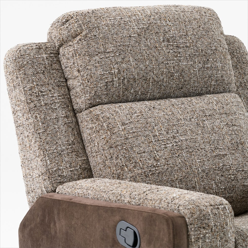 desmond dark brown recliner   