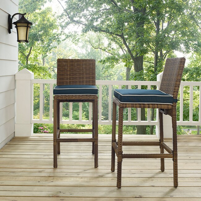 Outdoor Furniture - Destin Outdoor Set of 2 Bar Stools