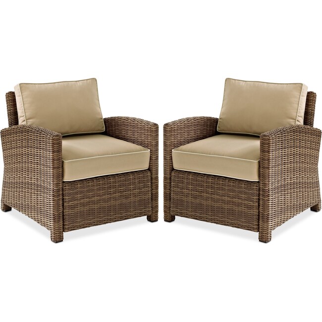 Outdoor Furniture - Destin Set of 2 Outdoor Chairs