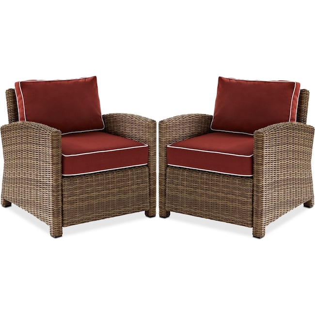 Outdoor Furniture - Destin Set of 2 Outdoor Chairs