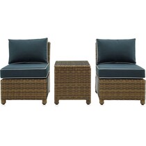 destin blue outdoor chair set   