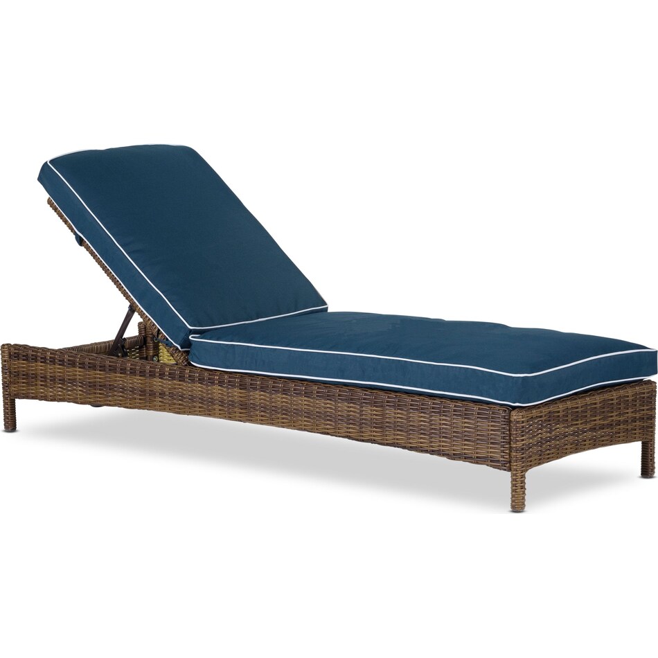 destin blue outdoor chaise   