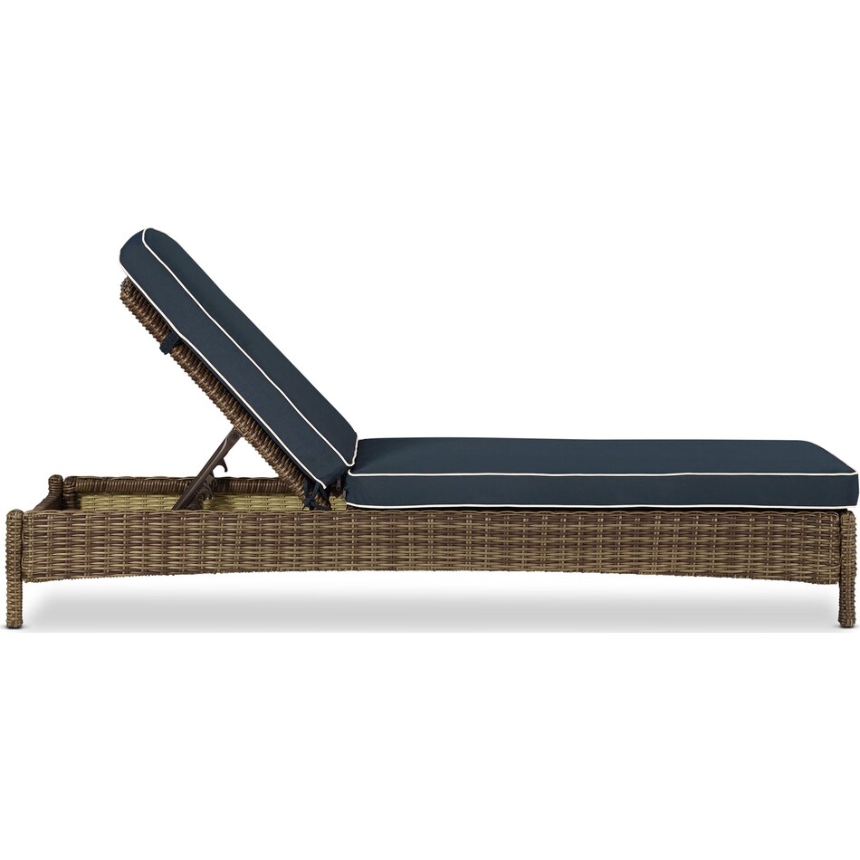 destin blue outdoor chaise   