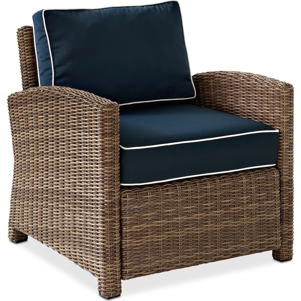 destin blue outdoor loveseat set   