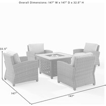 destin brown gray outdoor chair set   