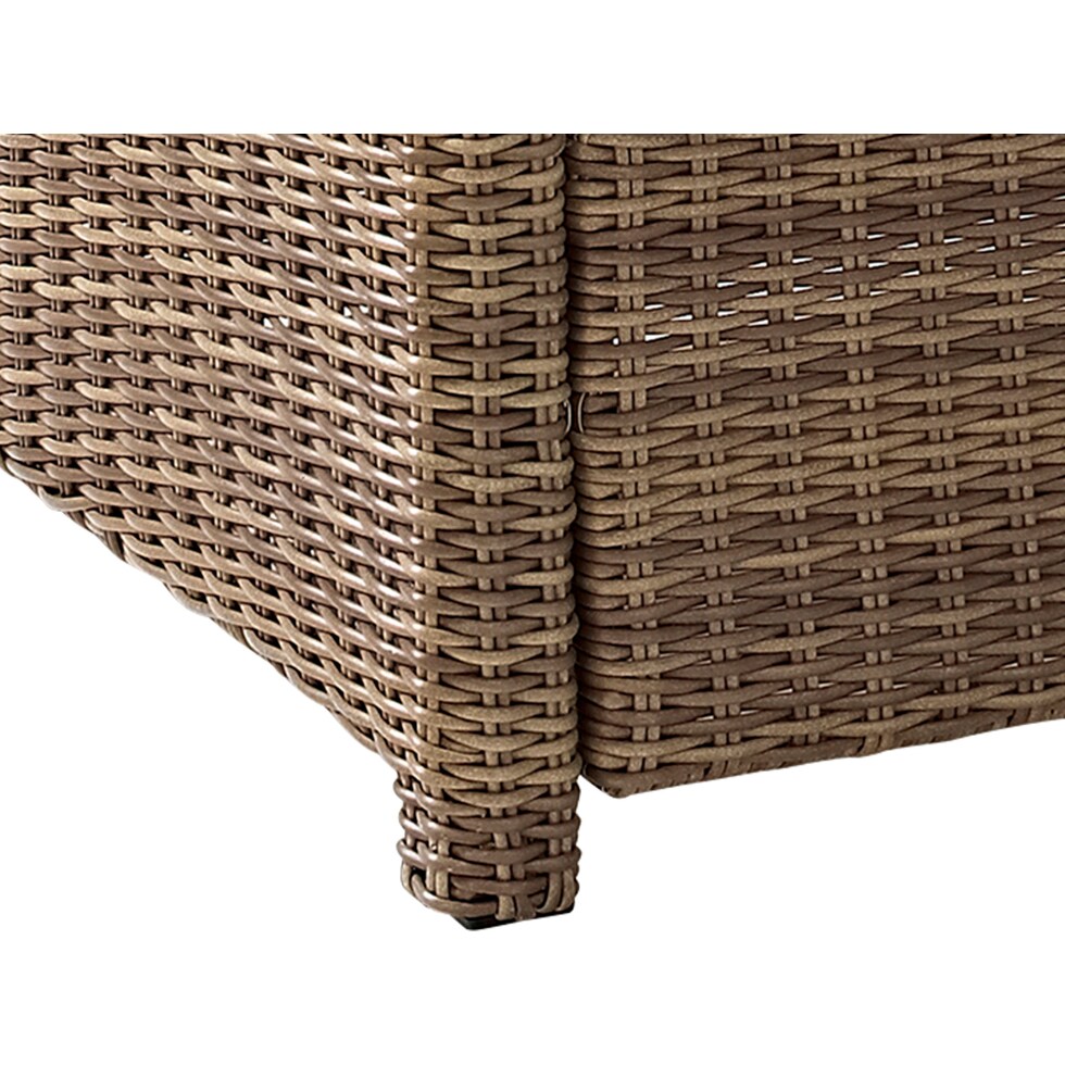destin brown gray outdoor sectional set   