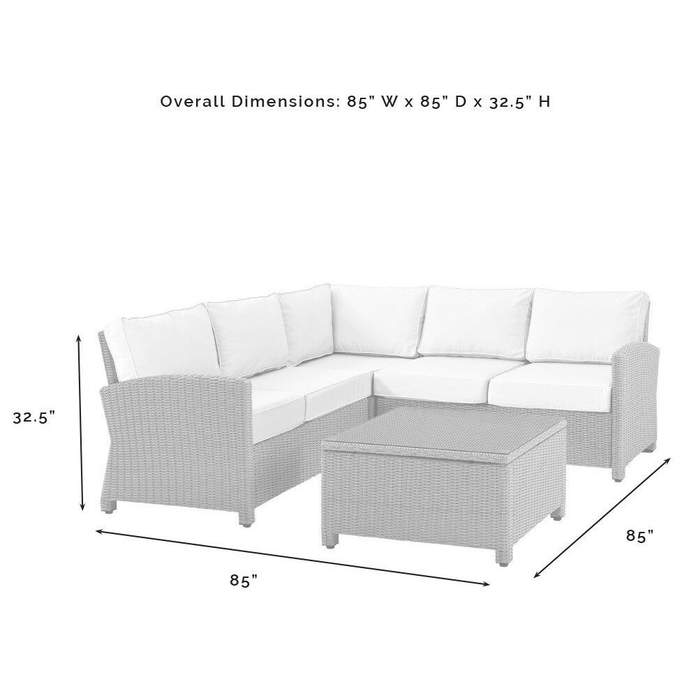 destin brown gray outdoor sectional set   