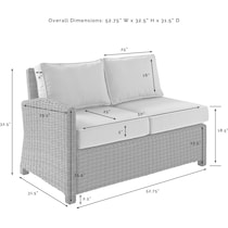 destin brown gray outdoor sectional set   