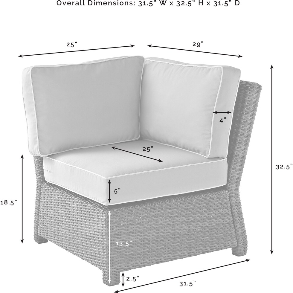 destin brown gray outdoor sectional set   