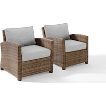 destin gray and brown outdoor chair set   