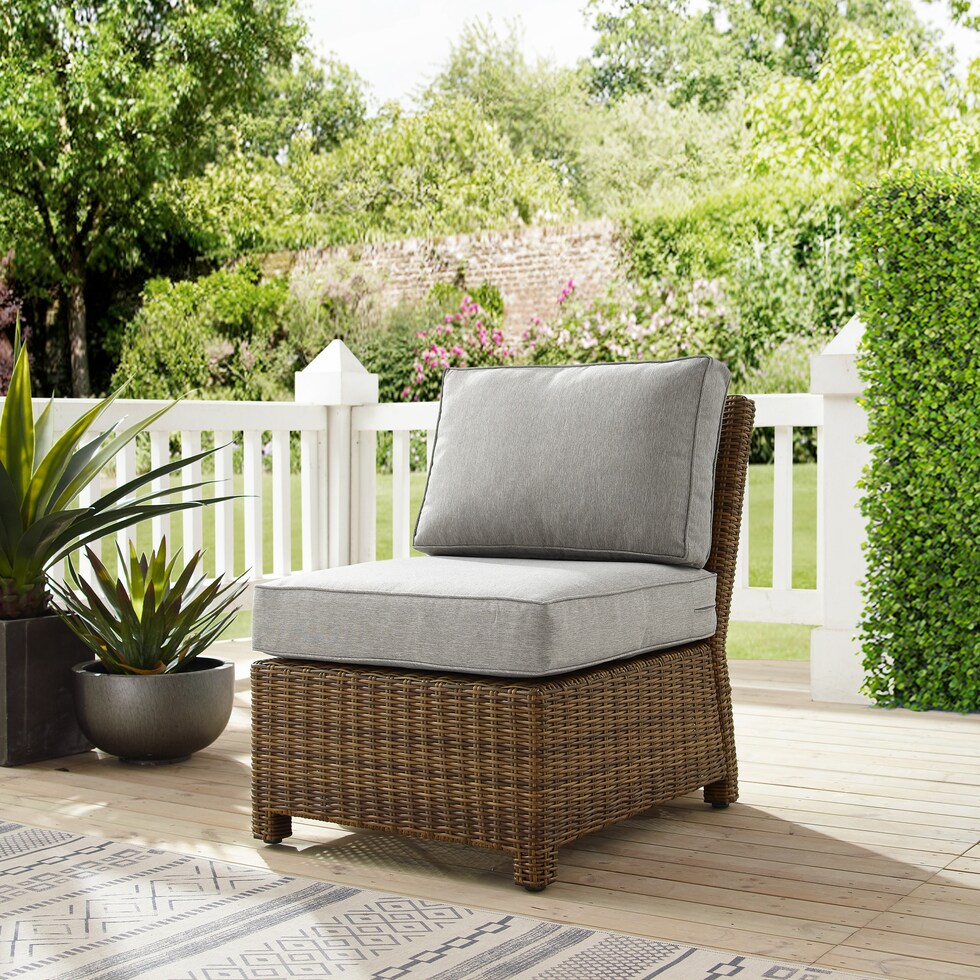 destin gray and brown outdoor chair   