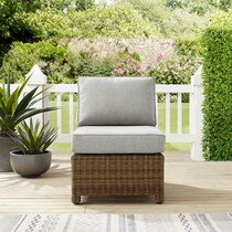 destin gray and brown outdoor chair   