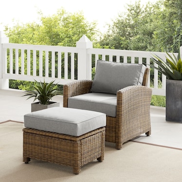 Destin Outdoor Chair and Ottoman Set