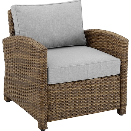 Destin Outdoor Chair - Gray/Brown