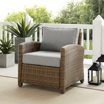destin gray brown outdoor chair   