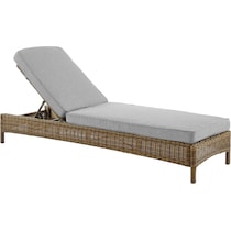 destin gray brown outdoor chaise   