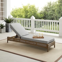 destin gray brown outdoor chaise   