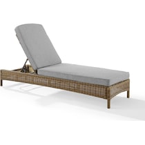 destin gray brown outdoor chaise   