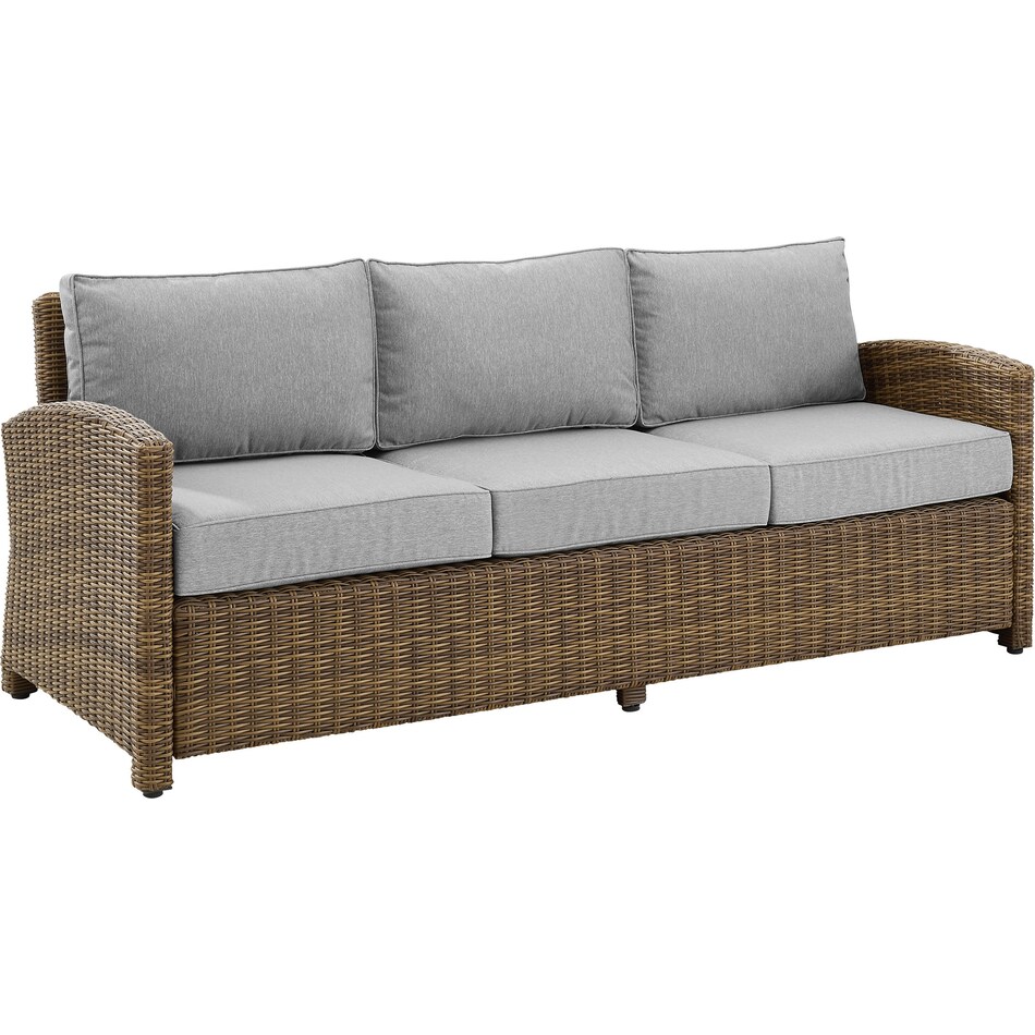 destin gray brown outdoor sofa   