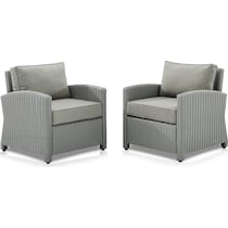 destin gray outdoor chair set   