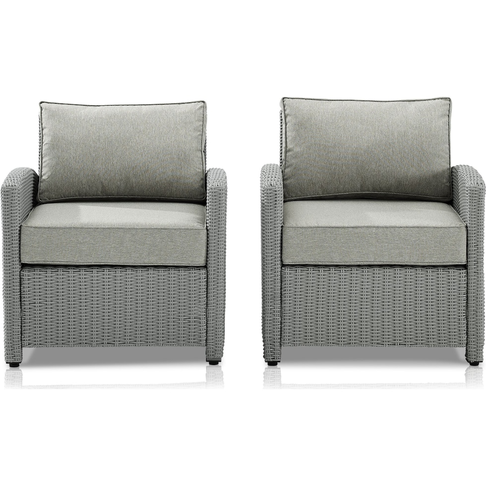 destin gray outdoor chair set   