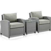 destin gray outdoor chair set   