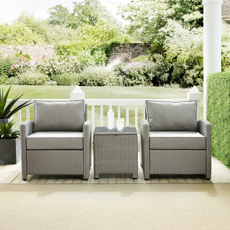destin gray outdoor chair set   