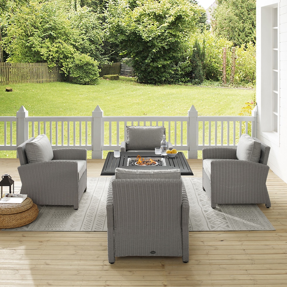 destin gray outdoor chair set   