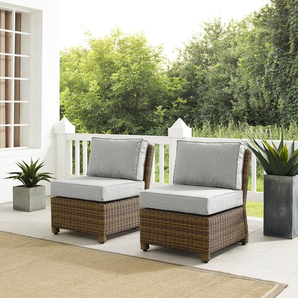 destin gray outdoor chair set   