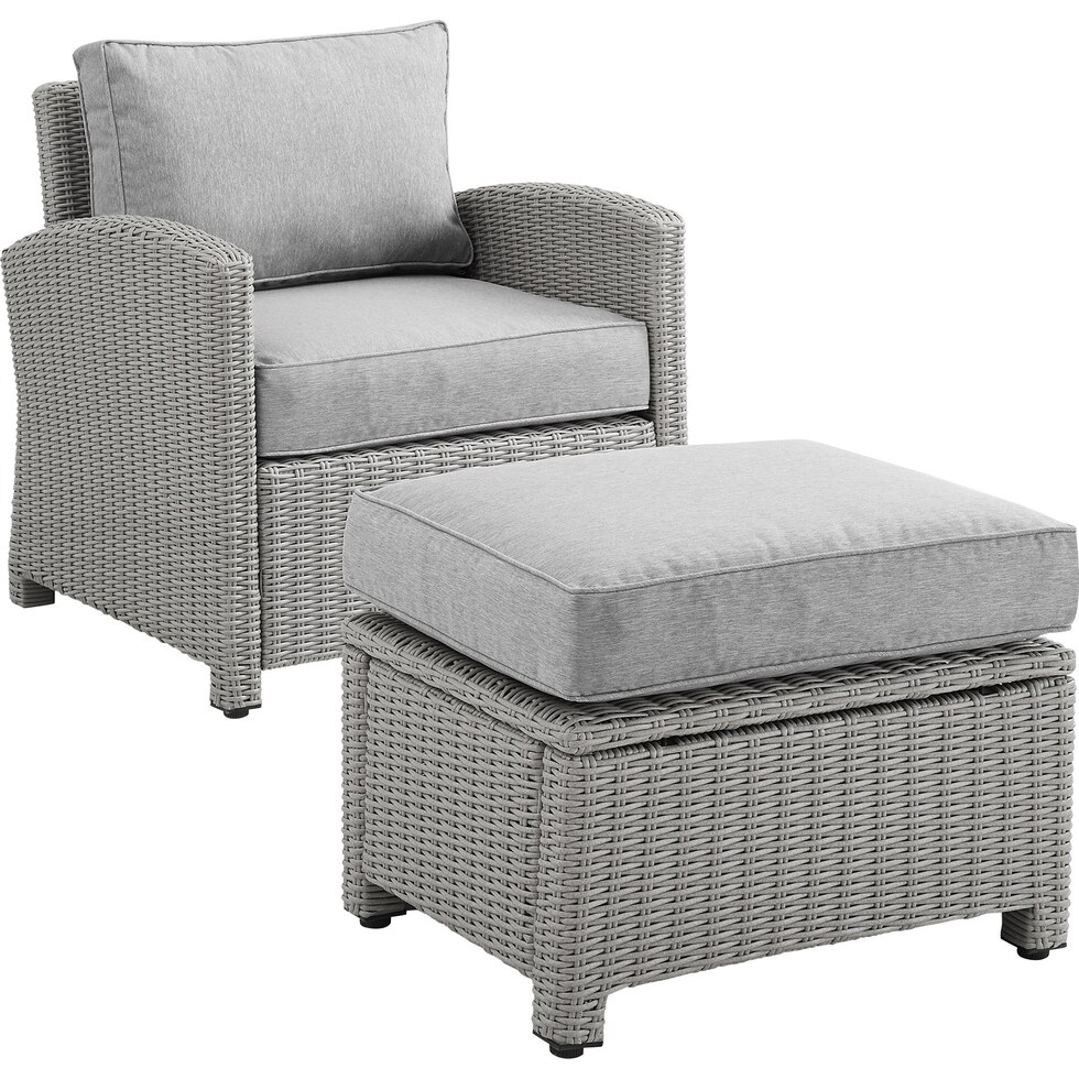 destin gray outdoor chair set   