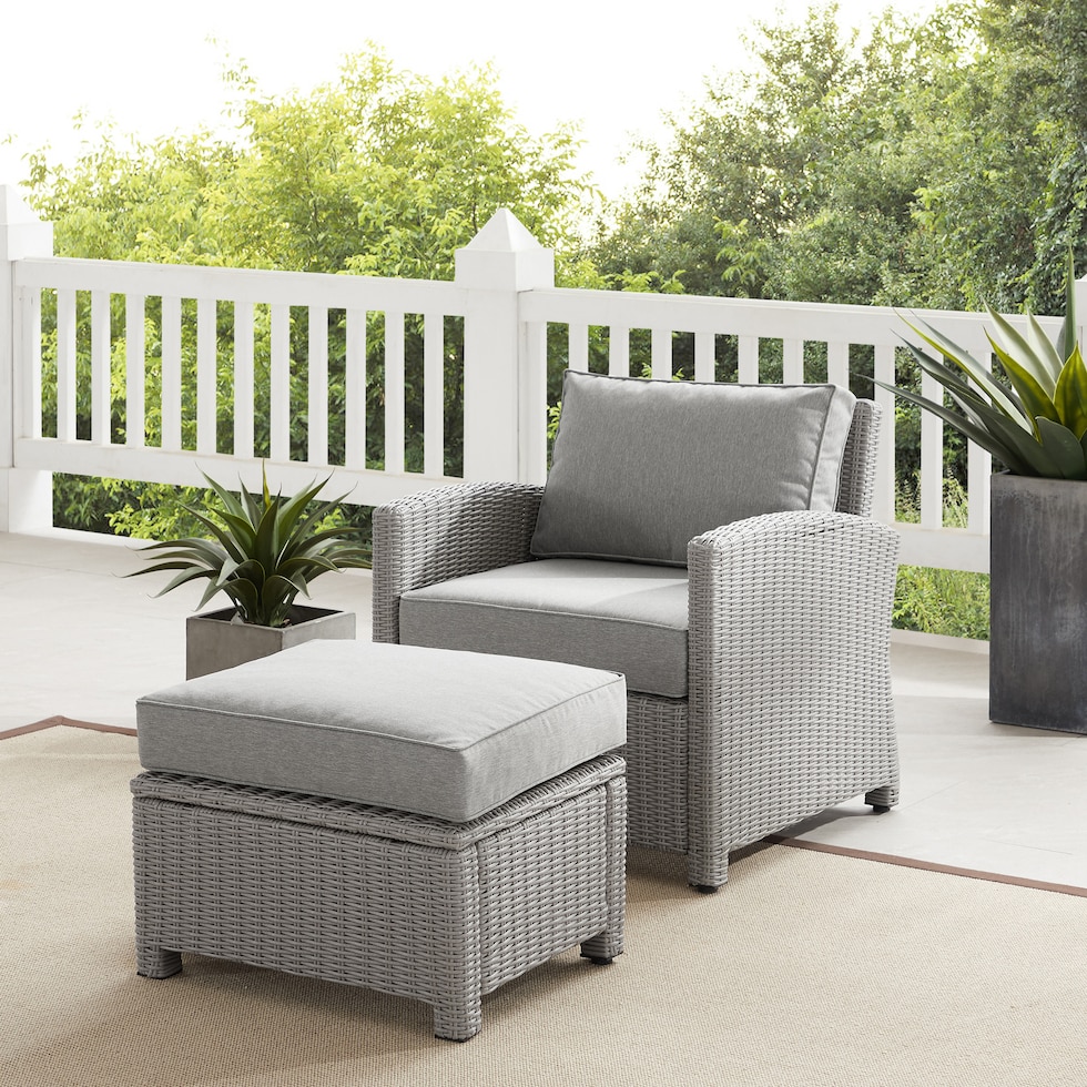 destin gray outdoor chair set   