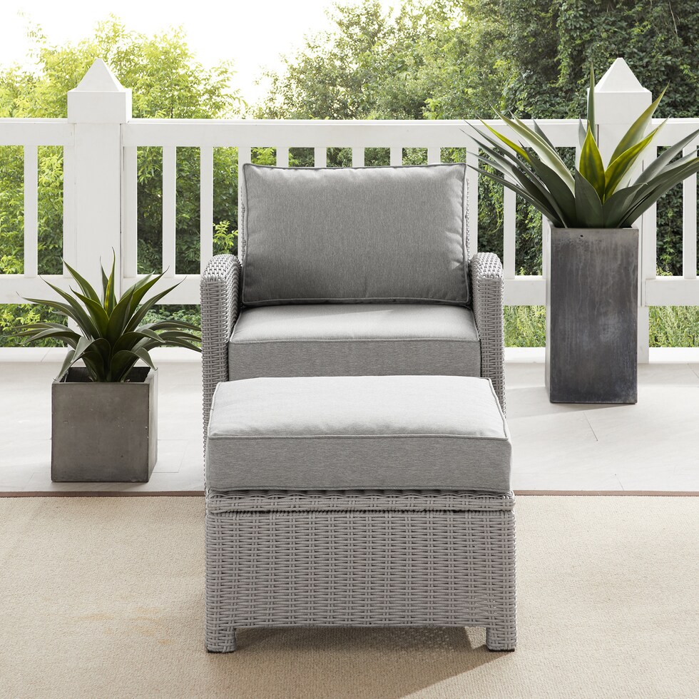 destin gray outdoor chair set   