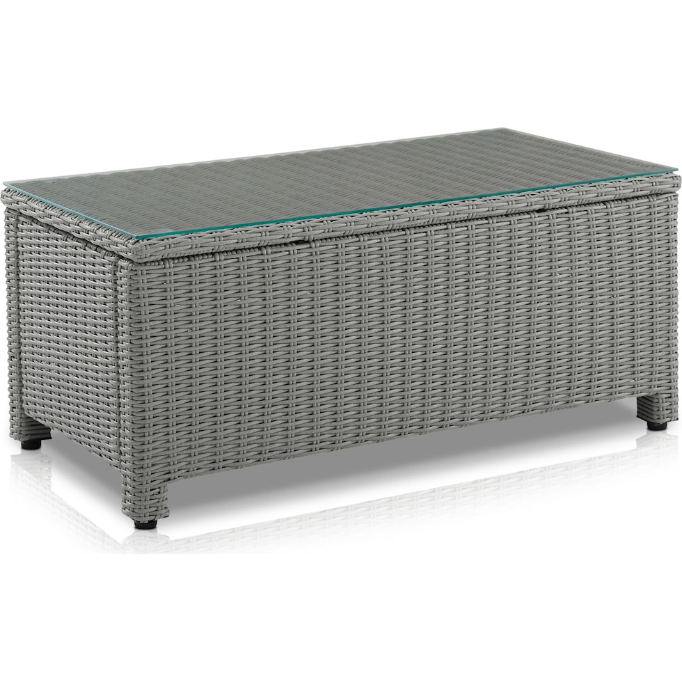 destin gray outdoor coffee table   