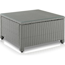 destin gray outdoor coffee table   