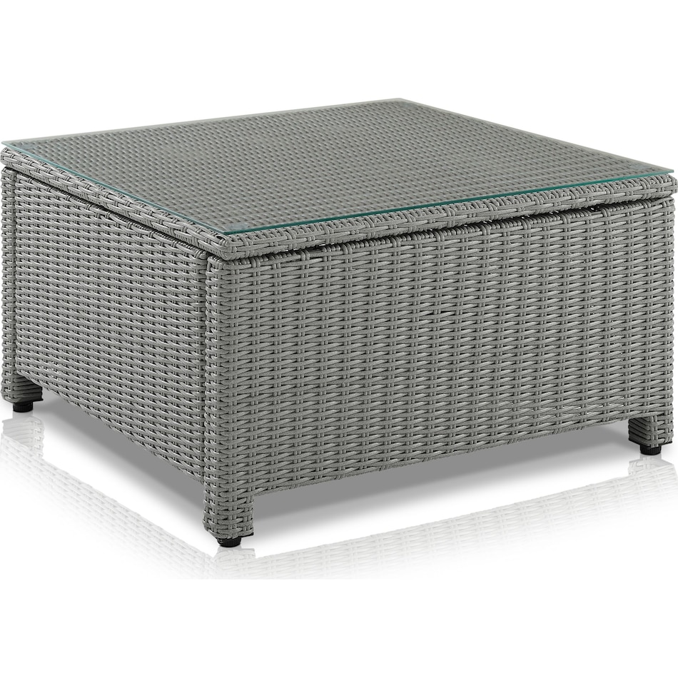 destin gray outdoor coffee table   