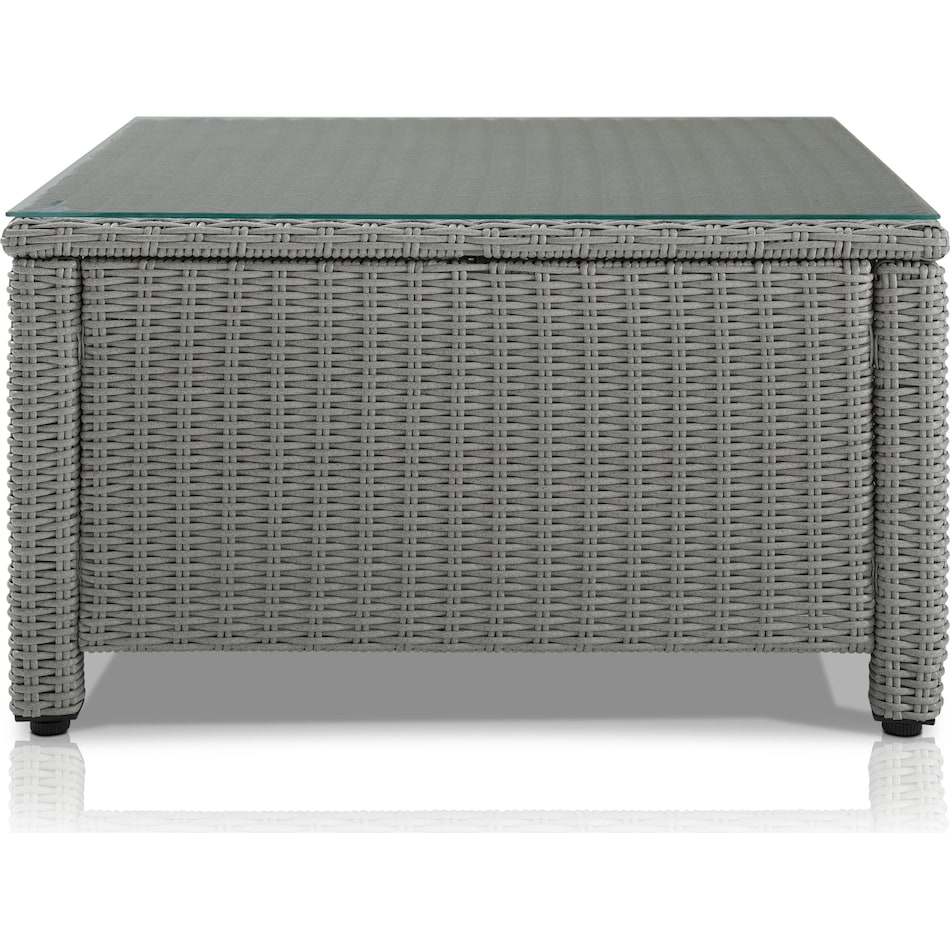 destin gray outdoor coffee table   