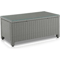 destin gray outdoor loveseat set   
