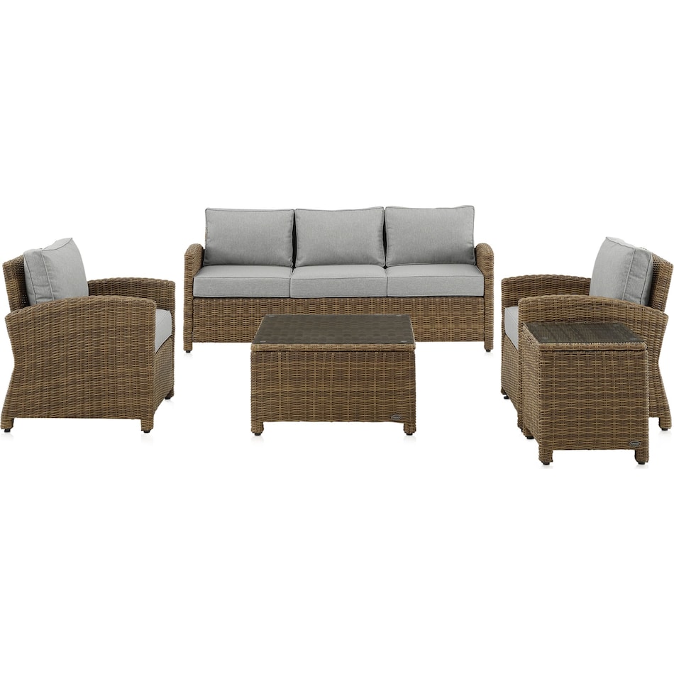 destin gray outdoor loveseat set   