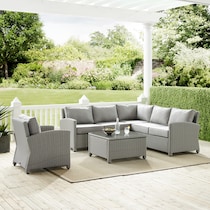 destin gray outdoor sectional set   