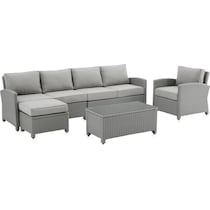 destin gray outdoor sectional set   