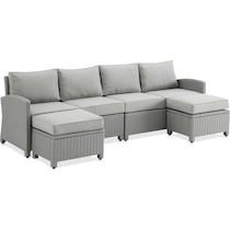 destin gray outdoor sectional   