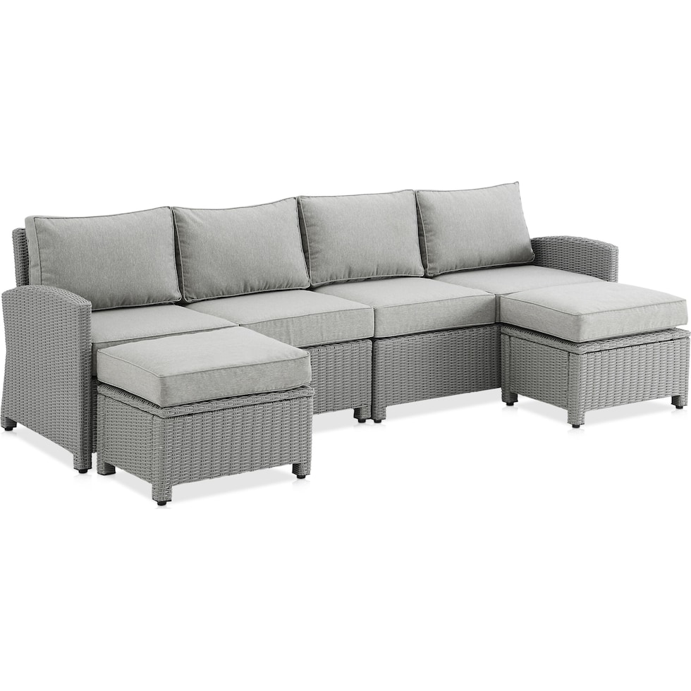 destin gray outdoor sectional   