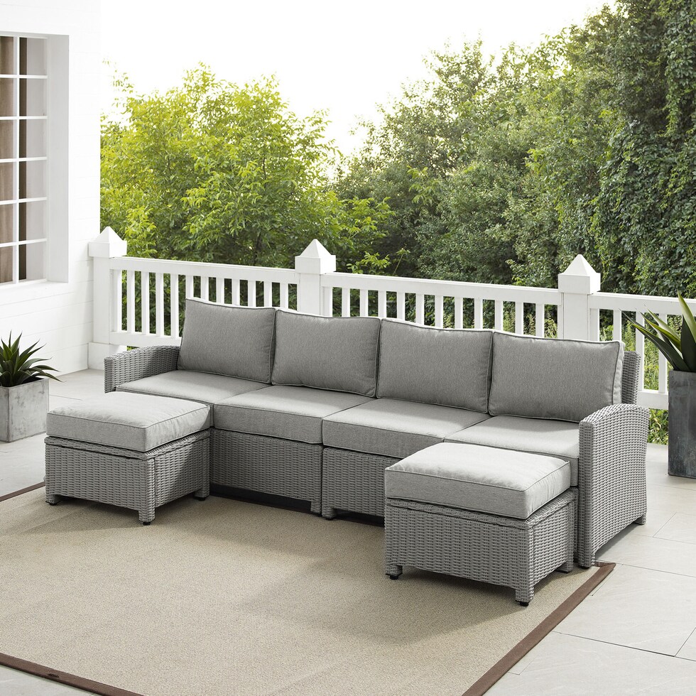 destin gray outdoor sectional   