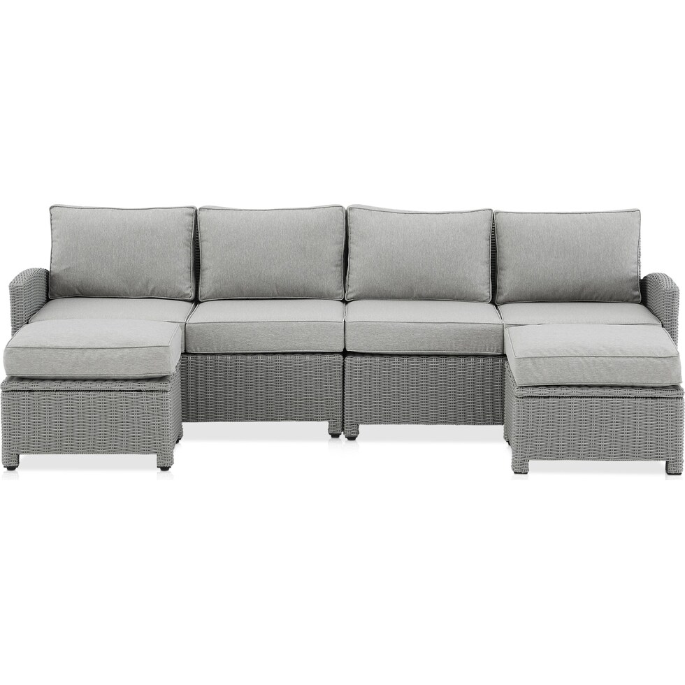 destin gray outdoor sectional   