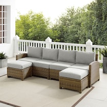 destin gray outdoor sectional   