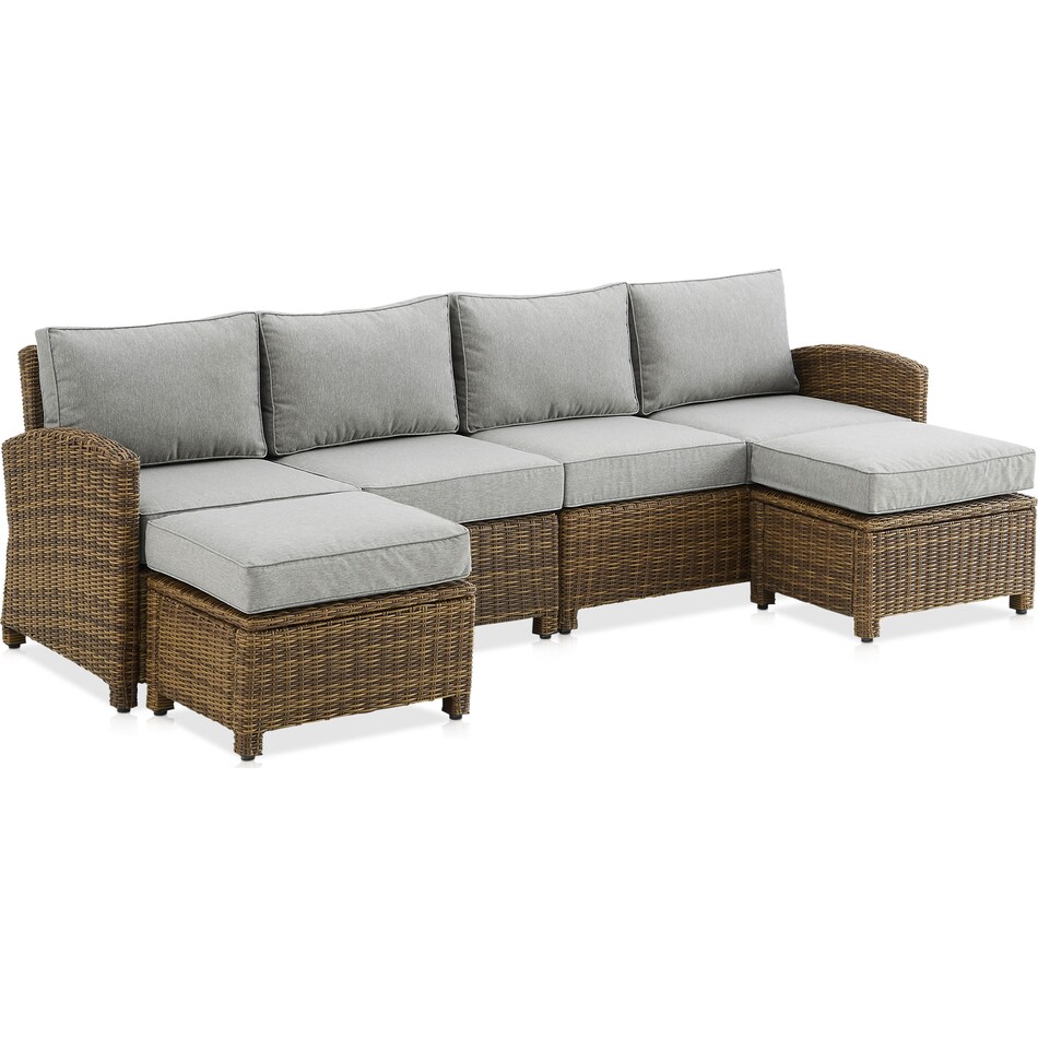 destin gray outdoor sectional   