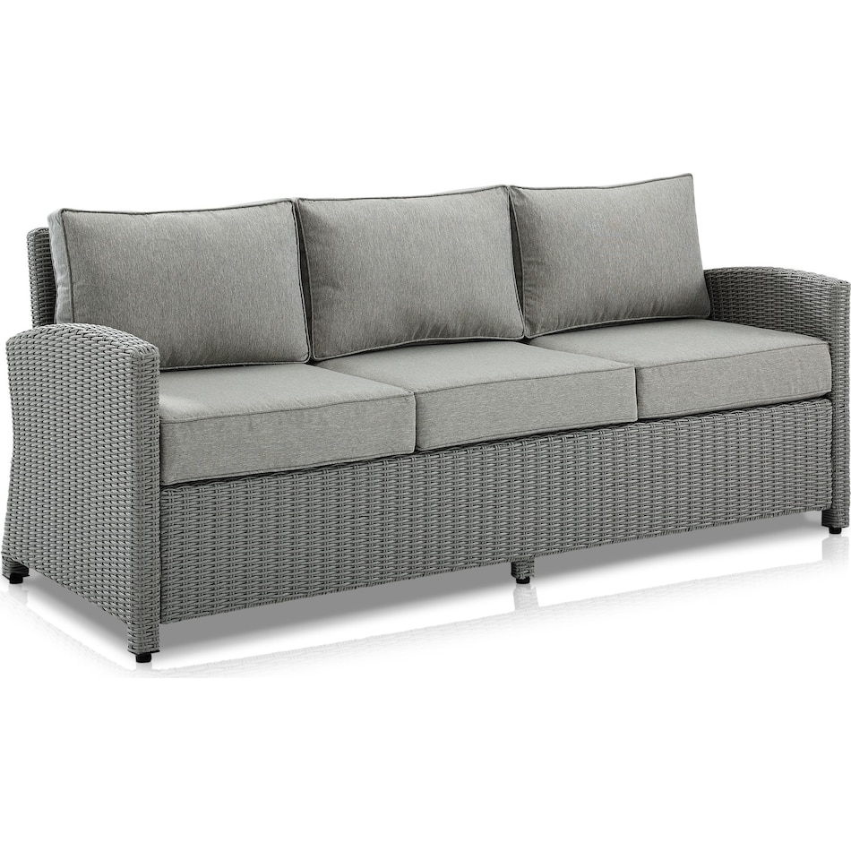 destin gray outdoor sofa   