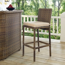 destin light brown outdoor bar stools   