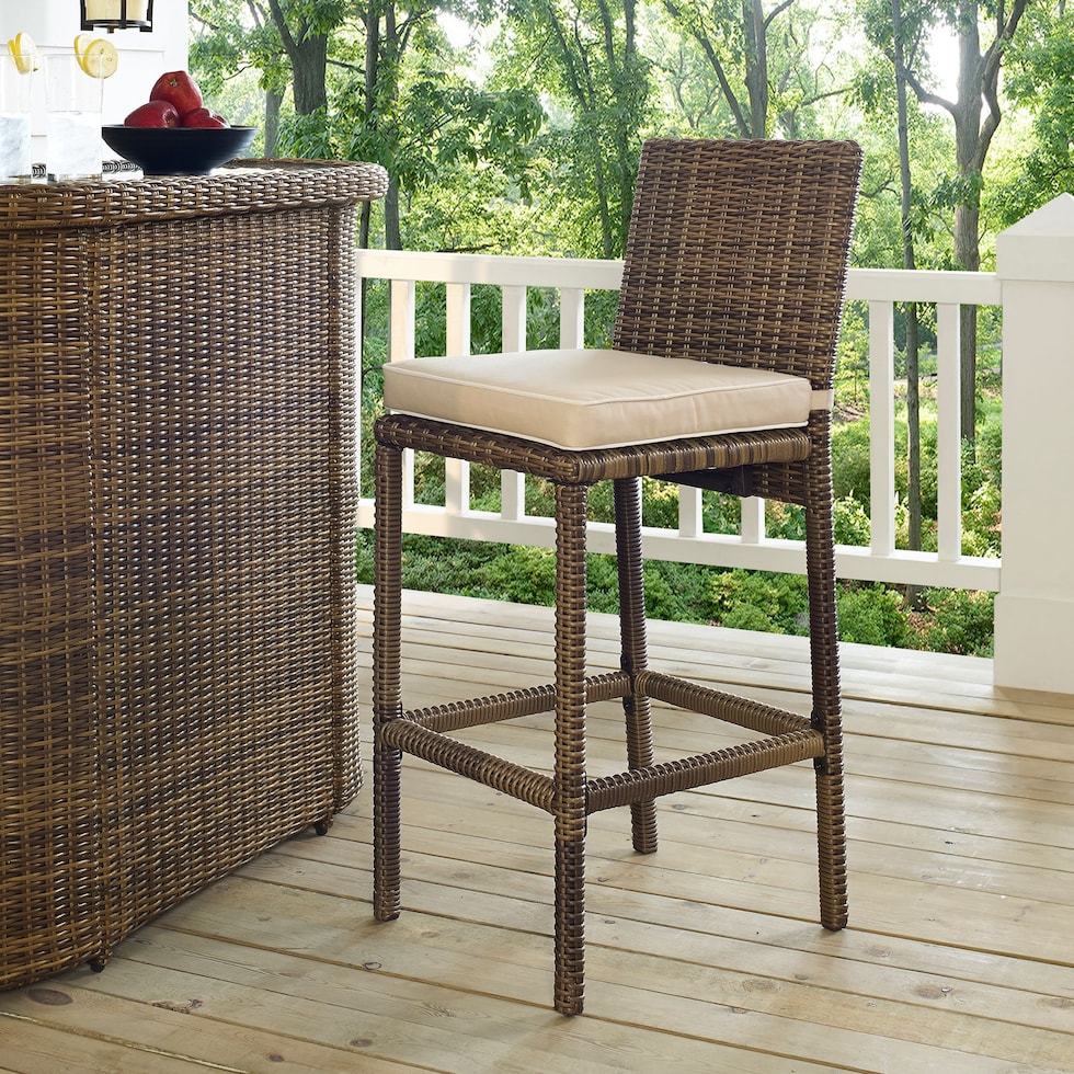 destin light brown outdoor bar stools   