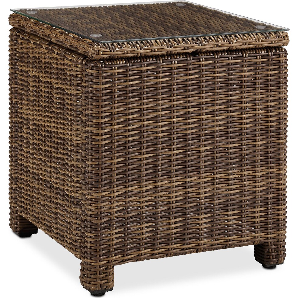 destin light brown outdoor loveseat set   